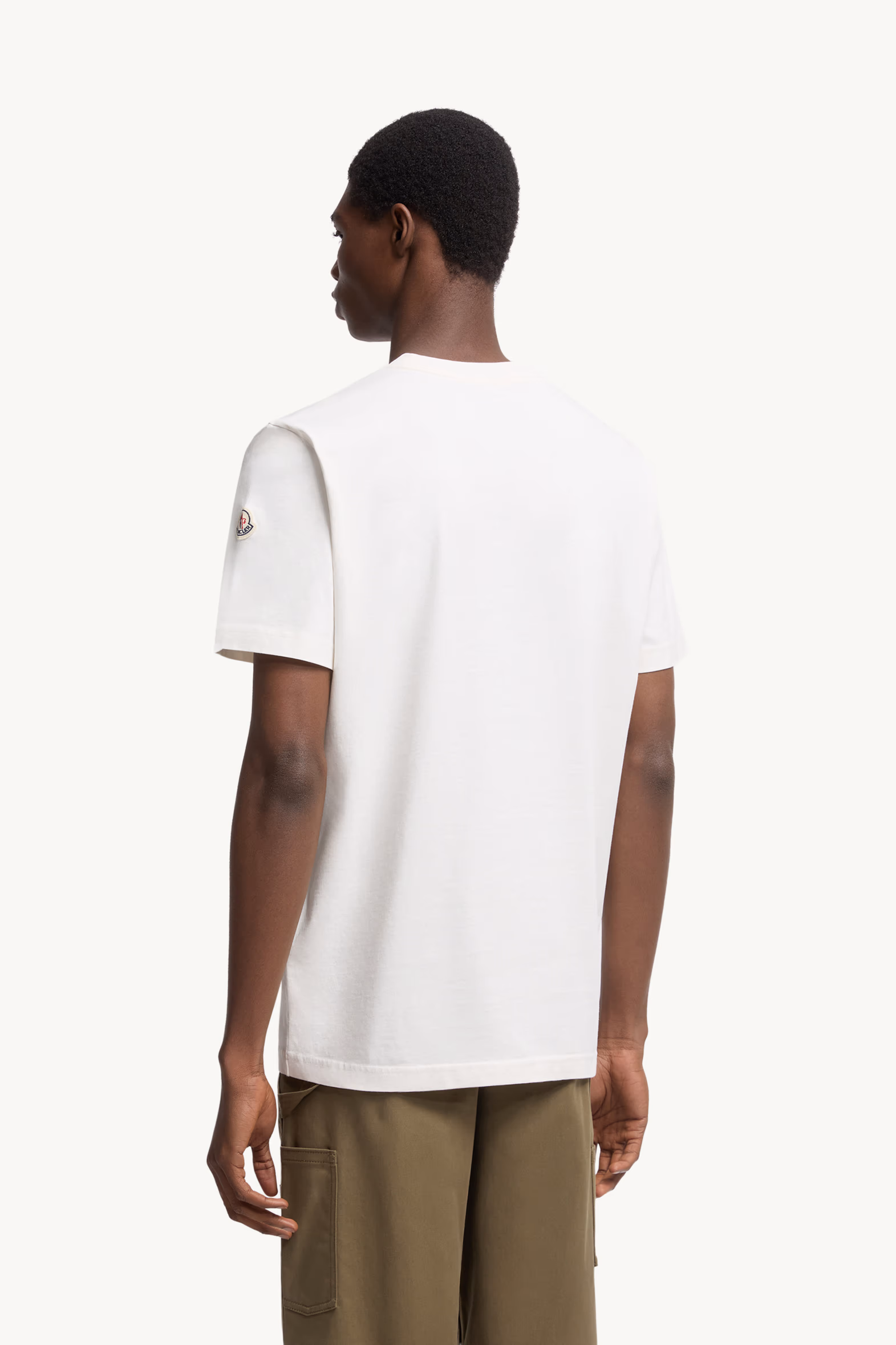 Monogram Cotton T-Shirt Men White Moncler 5